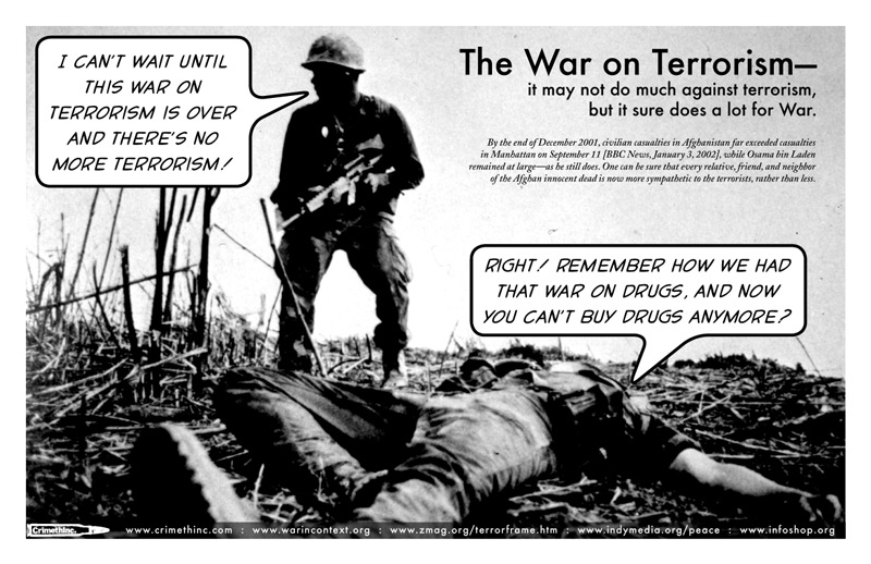 Photo of ‘The War on Terrorism’ front side